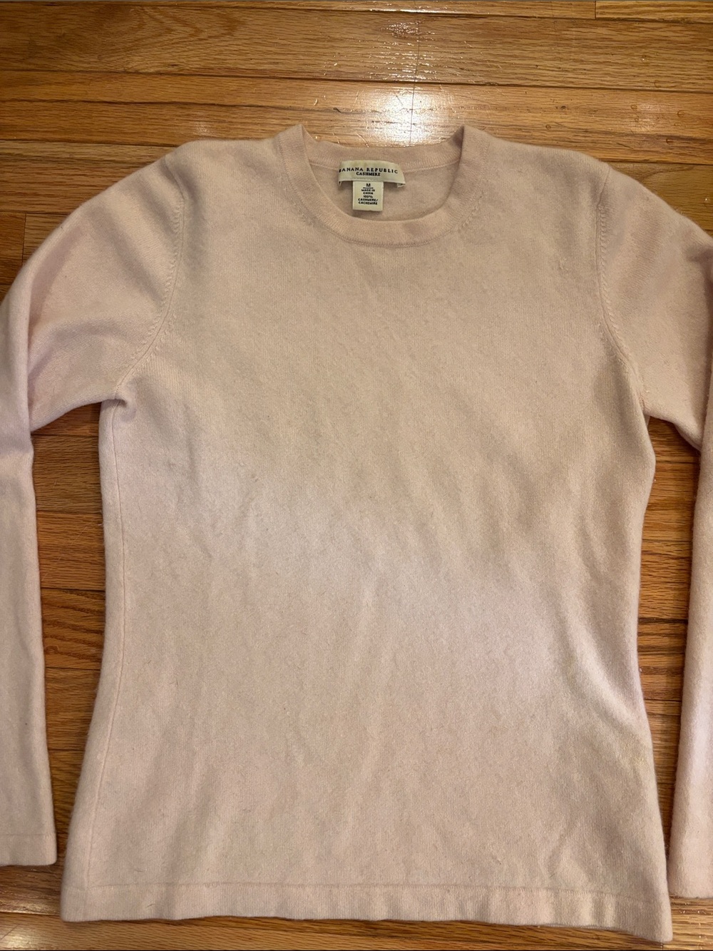 Banana Republic Light Pink Cashmere Crewneck Sweater